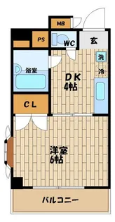 エステート野田【7階】の間取り