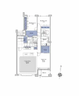 プライムメゾン御殿山WEST【4階】の間取り