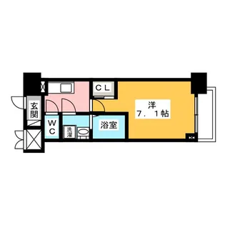 S-RESIDENCE一宮駅前【11階】の間取り