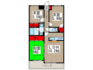 シャトレ-戸田【4階】の間取り