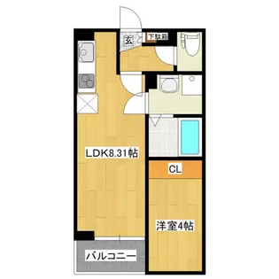 グラン大和町【2階】の間取り