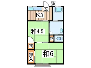 斉市荘【1階】の間取り