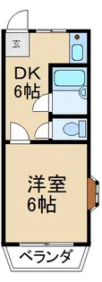 コーポあさみI【2階】の間取り