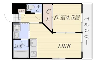 グランシャトー薬師【6階】の間取り
