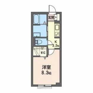 クレールリバー【1階】の間取り