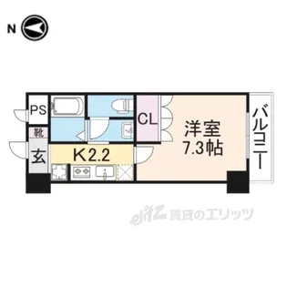 グリーンフィール大宮【9階】の間取り