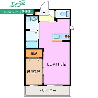 リンクフナエ【1階】の間取り