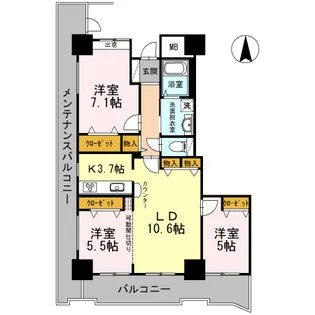 品川シーサイドビュータワーII【6階】の間取り