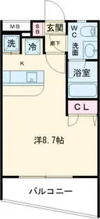 リジノワール千歳烏山【1階】の間取り