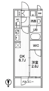 ALTERNA住吉【5階】の間取り