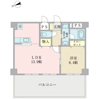 エステート南葛西【4階】の間取り