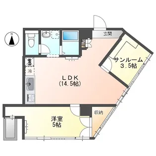 グランコルベール西院【4階】の間取り