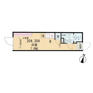 COCOFLAT北千住North【3階】の間取り