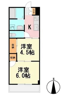 フローラルハイツ【2階】の間取り