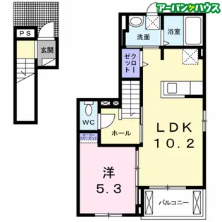 ラ・フェリーチェ【2階】の間取り