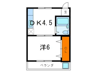 マンションカサモナ【4階】の間取り