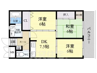 ライトハイツ【5階】の間取り