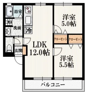 エクセル多摩川【2階】の間取り
