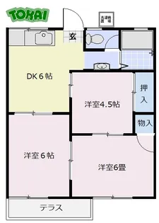 ハイツ四季【2階】の間取り