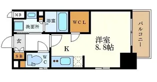 エステムプラザ名古屋丸の内【9階】の間取り
