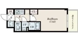 S-RESIDENCE上新庄ascent【13階】の間取り