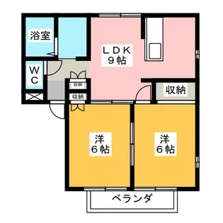 エムロード B【1階】の間取り