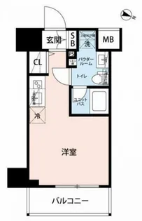 クラリッサレーヴ阪東橋【8階】の間取り