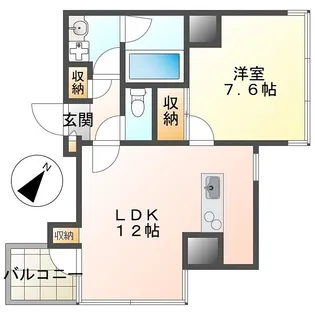 VILLA CIELO【7階】の間取り