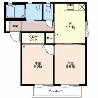 Bells21 C【2階】の間取り