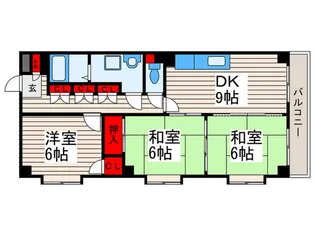 クレセント真利子【5階】の間取り
