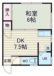 紙屋荘第二【2階】の間取り