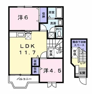 サンパティーク【2階】の間取り