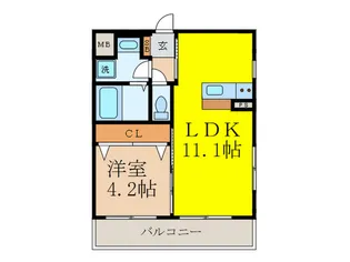 CASA VI【3階】の間取り