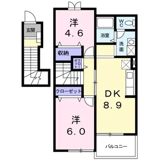 ベルハイツ【2階】の間取り