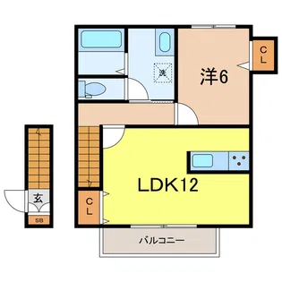 ミレア【2階】の間取り