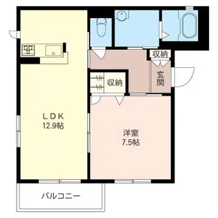 リバーサイドフレアII【3階】の間取り