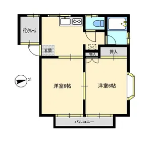 ユートピア江合A棟【2階】の間取り