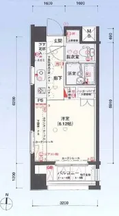 バージュアル武蔵小杉【6階】の間取り