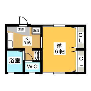 メゾンドノグリン【2階】の間取り