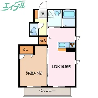 ミーテルーチェ A棟【1階】の間取り