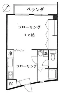 チサンマンション祐天寺【1階】の間取り