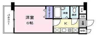 スクエア田邊【2階】の間取り