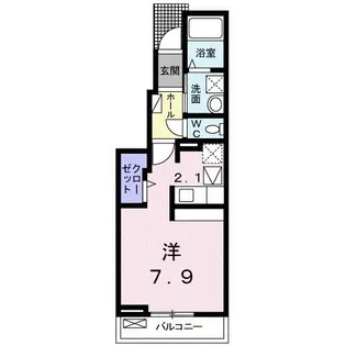 ノイシュタット ブルーダー【1階】の間取り
