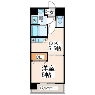 プレジデンシャル白山【2階】の間取り