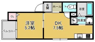 レディア井尻【2階】の間取り