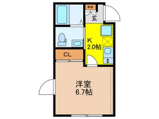 アリビオ西ヶ原【2階】の間取り