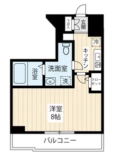 SQUARE CITY KITAMAGOME【4階】の間取り