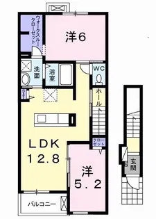 ボンヌ・シャンス【2階】の間取り