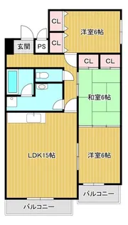 グランド・メゾン・エッチェル【2階】の間取り