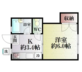 コーポナガシマ【1階】の間取り